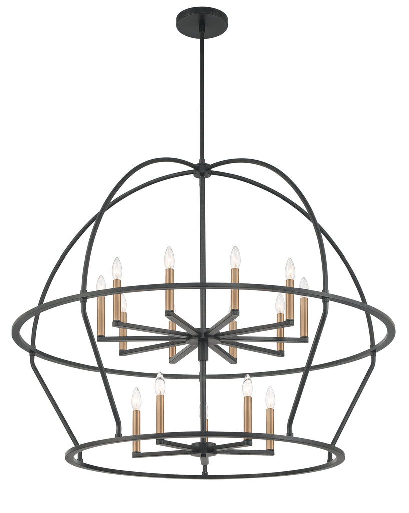 ABB-3029-BK Abbott 15 Light Chandelier | Alternate Image