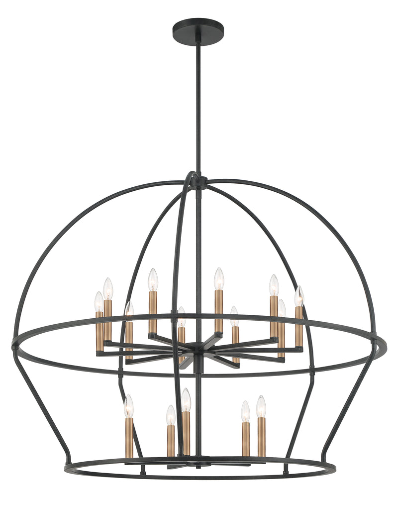 ABB-3029-BK Abbott 15 Light Chandelier | Alternate Image