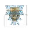 ABI-2002-AG-BL Abigail 15'' Sconce | Dimensions Image