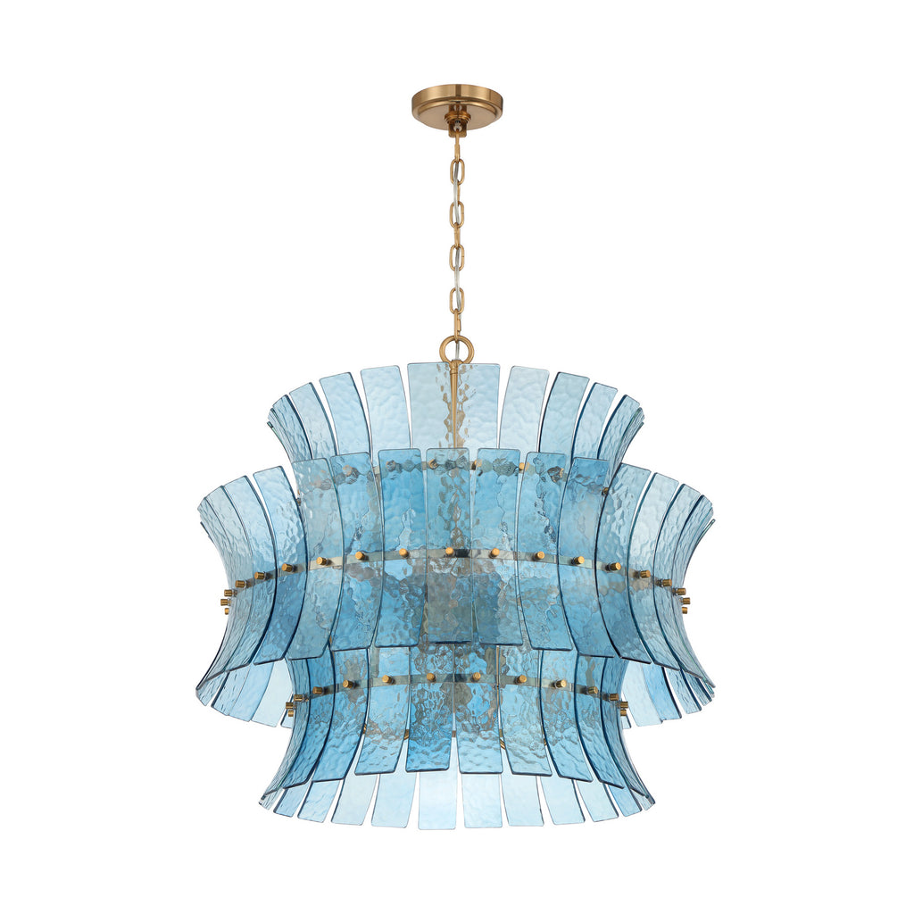 Crystorama Abigail 28'' Chandelier in Aged Brass - Additional View