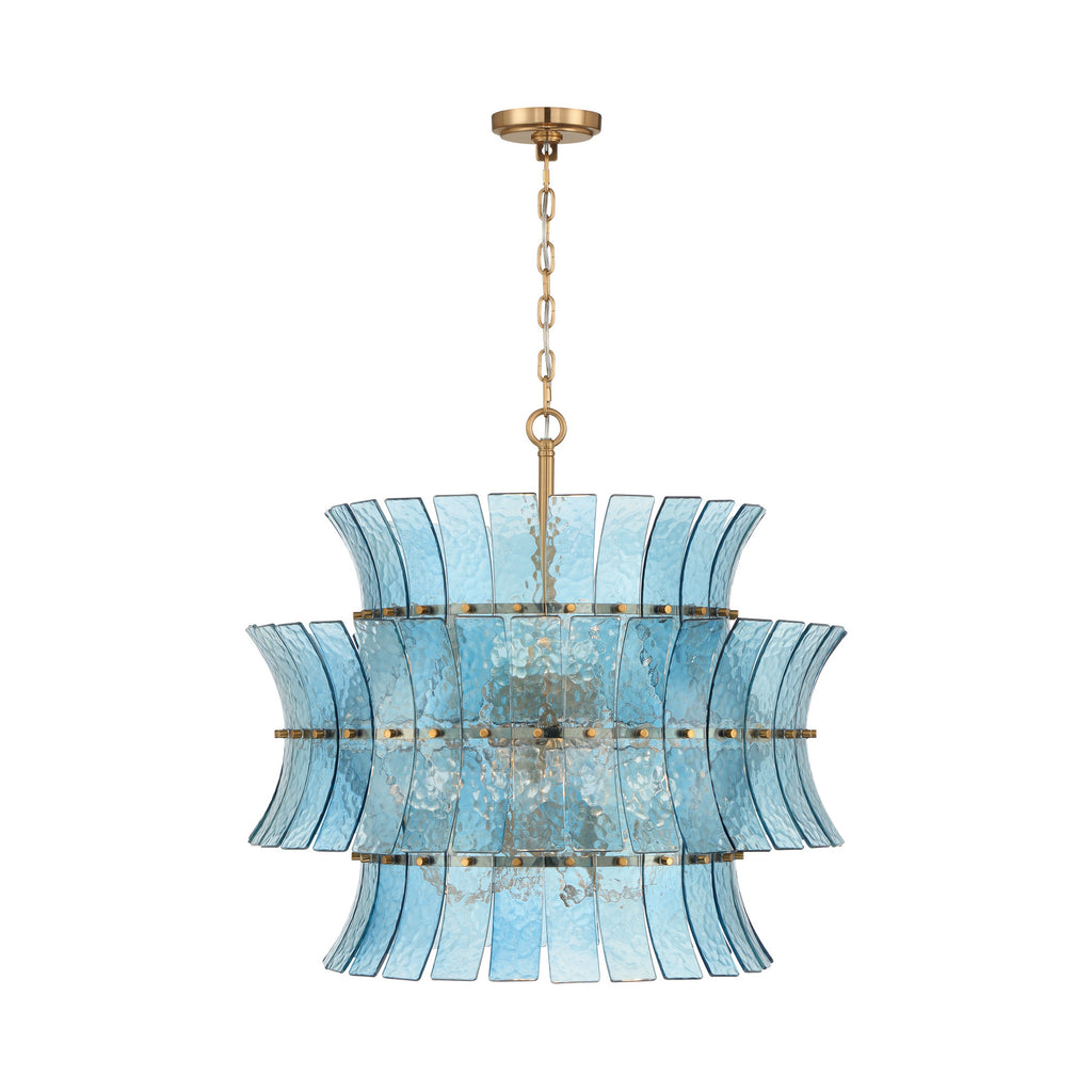 Crystorama Abigail 28'' Chandelier in Aged Brass - Additional View