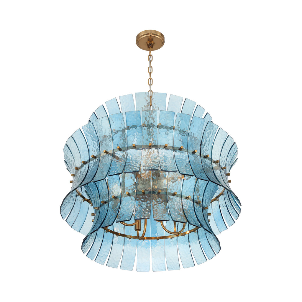 Crystorama Abigail 28'' Chandelier in Aged Brass - Additional View