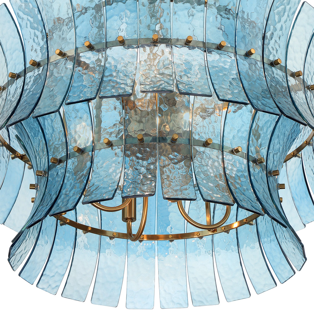 Crystorama Abigail 28'' Chandelier in Aged Brass - Additional View
