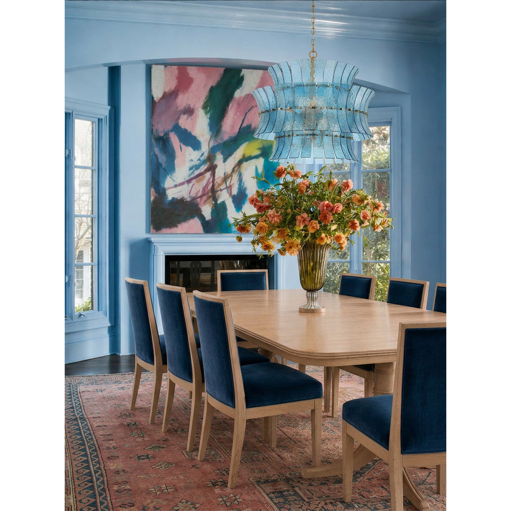 Crystorama Abigail 28'' Chandelier in Aged Brass - Lifestyle View