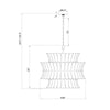 Crystorama Abigail 28'' Chandelier - Product Dimensions