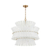 Crystorama Abigail 28'' Chandelier in Aged Brass - Additional View