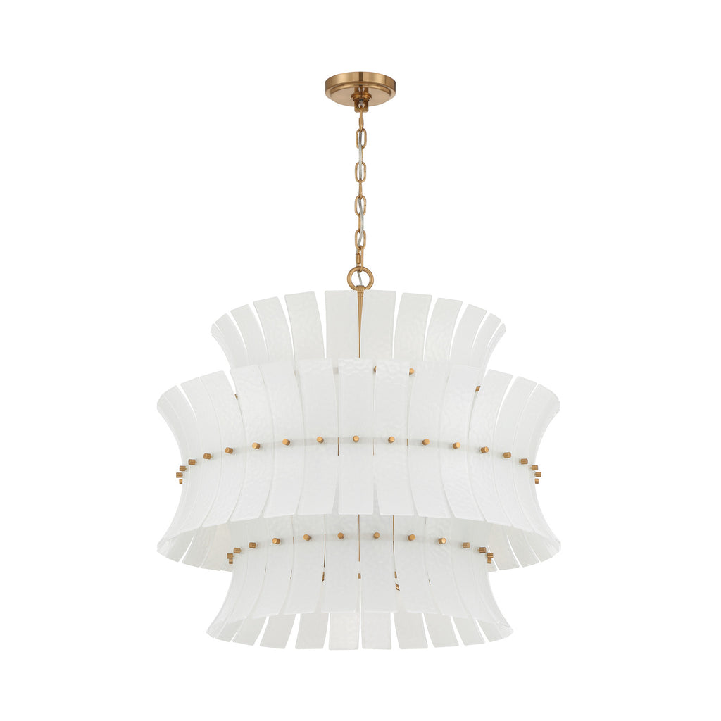 Crystorama Abigail 28'' Chandelier in Aged Brass - Additional View