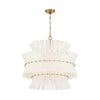 Crystorama Abigail 28'' Chandelier in Aged Brass - Additional View