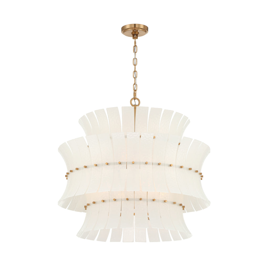Crystorama Abigail 28'' Chandelier in Aged Brass - Additional View