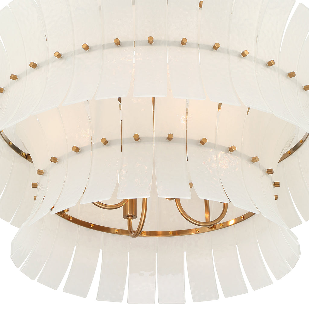 Crystorama Abigail 28'' Chandelier in Aged Brass - Additional View