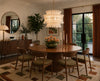 Crystorama Abigail 28'' Chandelier in Aged Brass - Lifestyle View