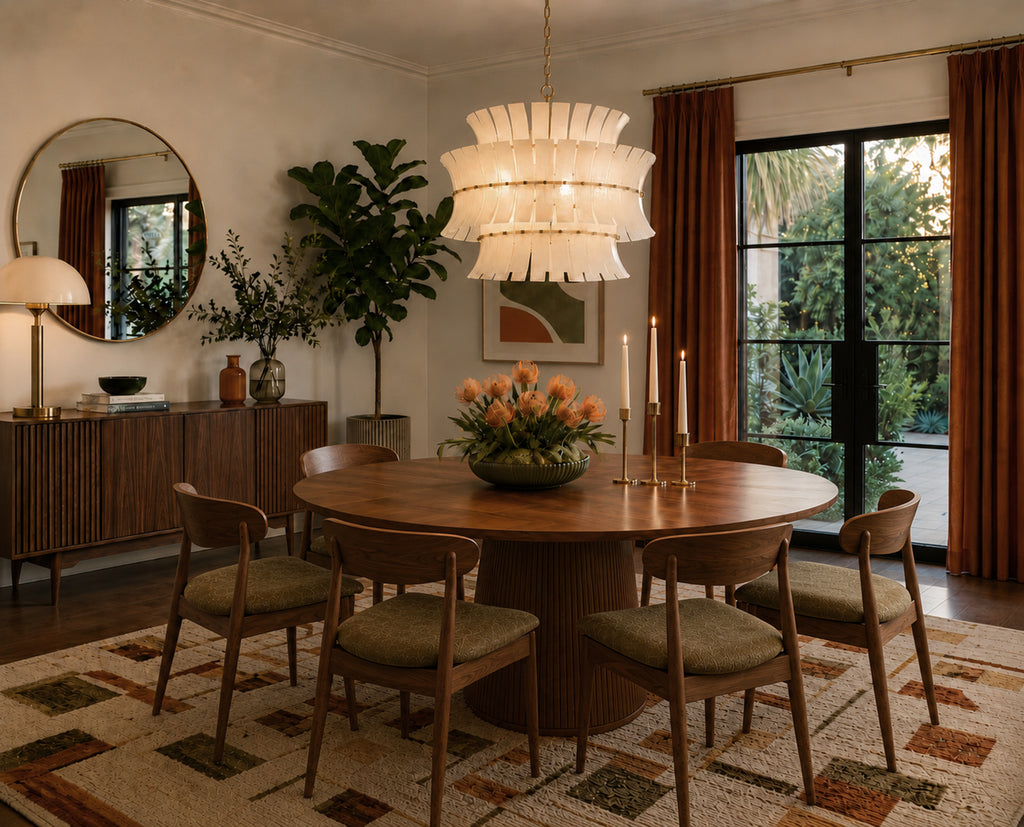 Crystorama Abigail 28'' Chandelier in Aged Brass - Lifestyle View