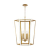 AC1094MWTBBS Curt 4 Light Lantern Chandelier | Main Image