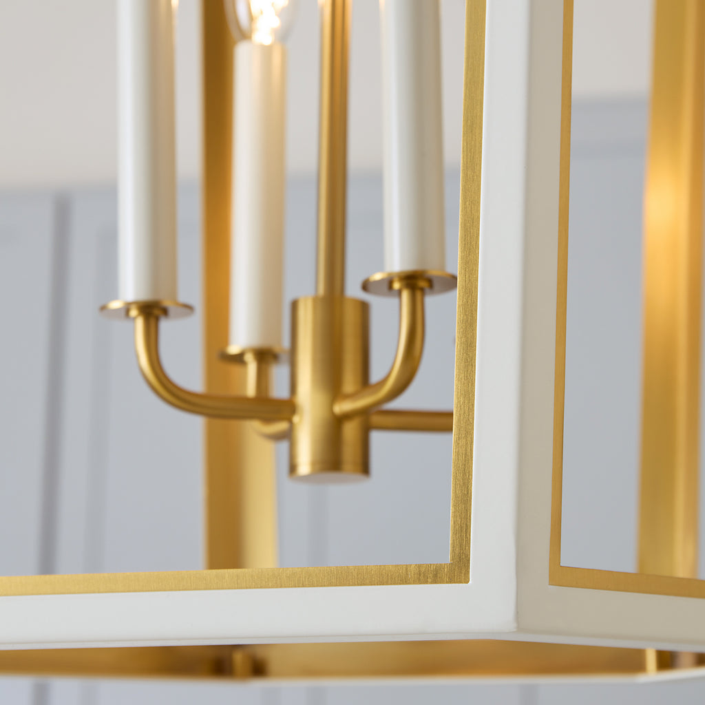 AC1094MWTBBS Curt 4 Light Lantern Chandelier | Alternate Image