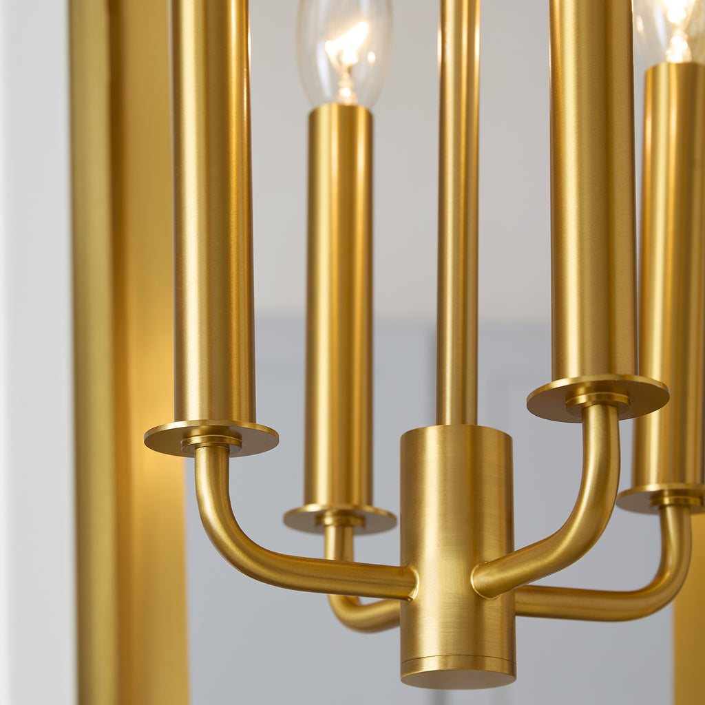 AC1094MWTBBS Curt 4 Light Lantern Chandelier | Alternate Image