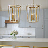 AC1094MWTBBS Curt 4 Light Lantern Chandelier | Lifestyle Image