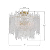 Crystorama Ackerly 16'' Semi Flush Mount - Product Dimensions