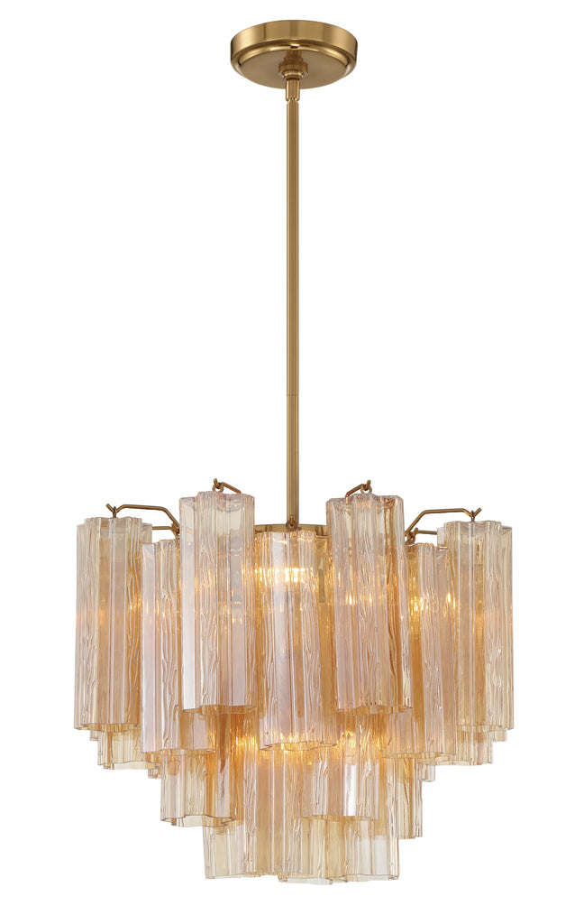 ADD-300-AG-AM Addis 4 Light Mini Chandelier | Main Image