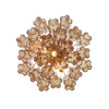 Crystorama Addis 17.75'' Semi Flush Mount in Aged Brass - Additional View