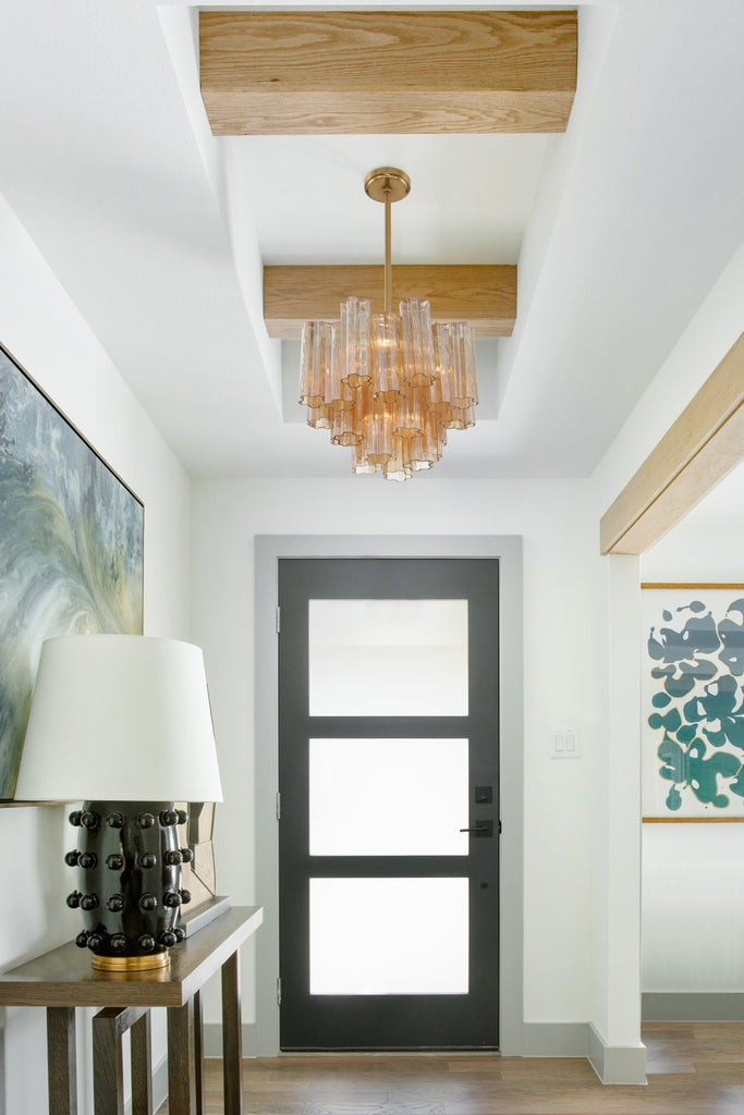 ADD-300-AG-AM Addis 4 Light Mini Chandelier | Lifestyle Image