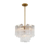 Crystorama Addis 17.75'' Chandelier in Aged Brass - Additional View