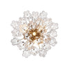 Crystorama Addis 17.75'' Semi Flush Mount in Aged Brass - Additional View