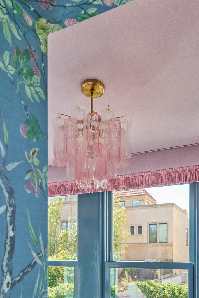 Crystorama Addis 17.75'' Chandelier in Aged Brass - Lifestyle View