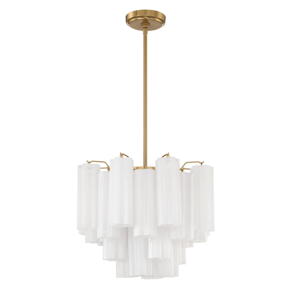 ADD-300-AG-WH Addis 4 Light Mini Chandelier | Main Image