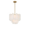 Crystorama Addis 17.75'' Chandelier in Aged Brass - Additional View