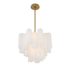 Crystorama Addis 17.75'' Chandelier in Aged Brass - Additional View