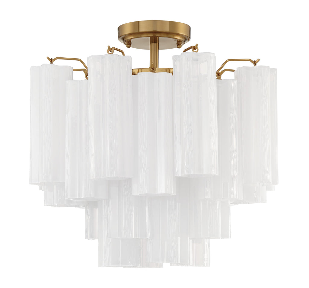 ADD-300-AG-WH_CEILING Addis 17.75'' Semi Flush Mount | Main Image