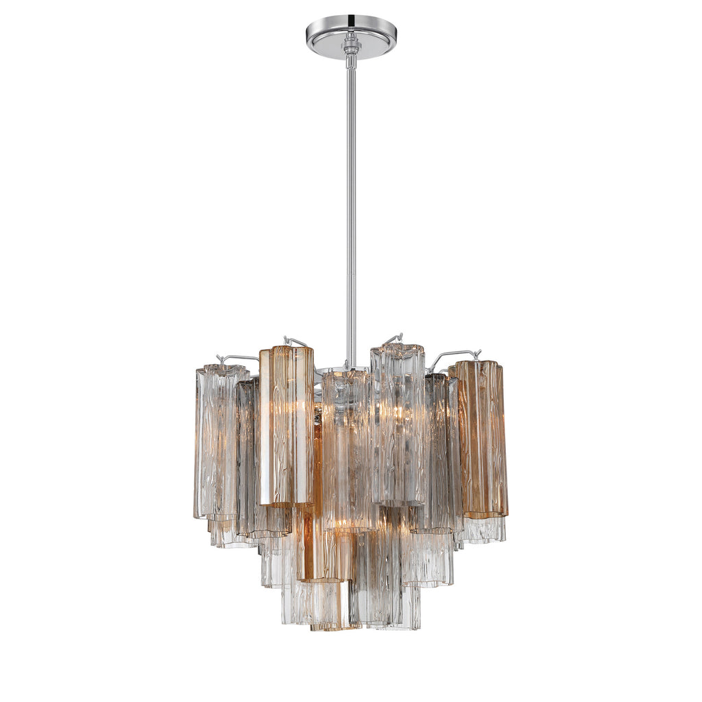 Crystorama Addis 17.75'' Chandelier in Polished Chrome - Additional View