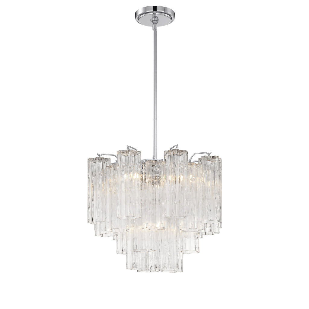 Crystorama Addis 17.75'' Chandelier in Polished Chrome - Additional View