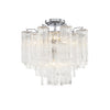 Crystorama Addis 17.75'' Semi Flush Mount in Polished Chrome - Additional View