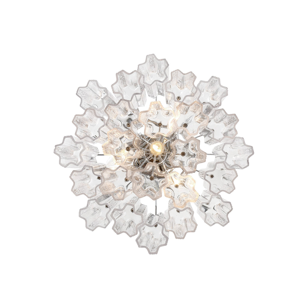 Crystorama Addis 17.75'' Semi Flush Mount in Polished Chrome - Additional View