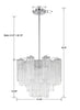 ADD-300-CH-CL Addis 4 Light Mini Chandelier | Dimensions Image