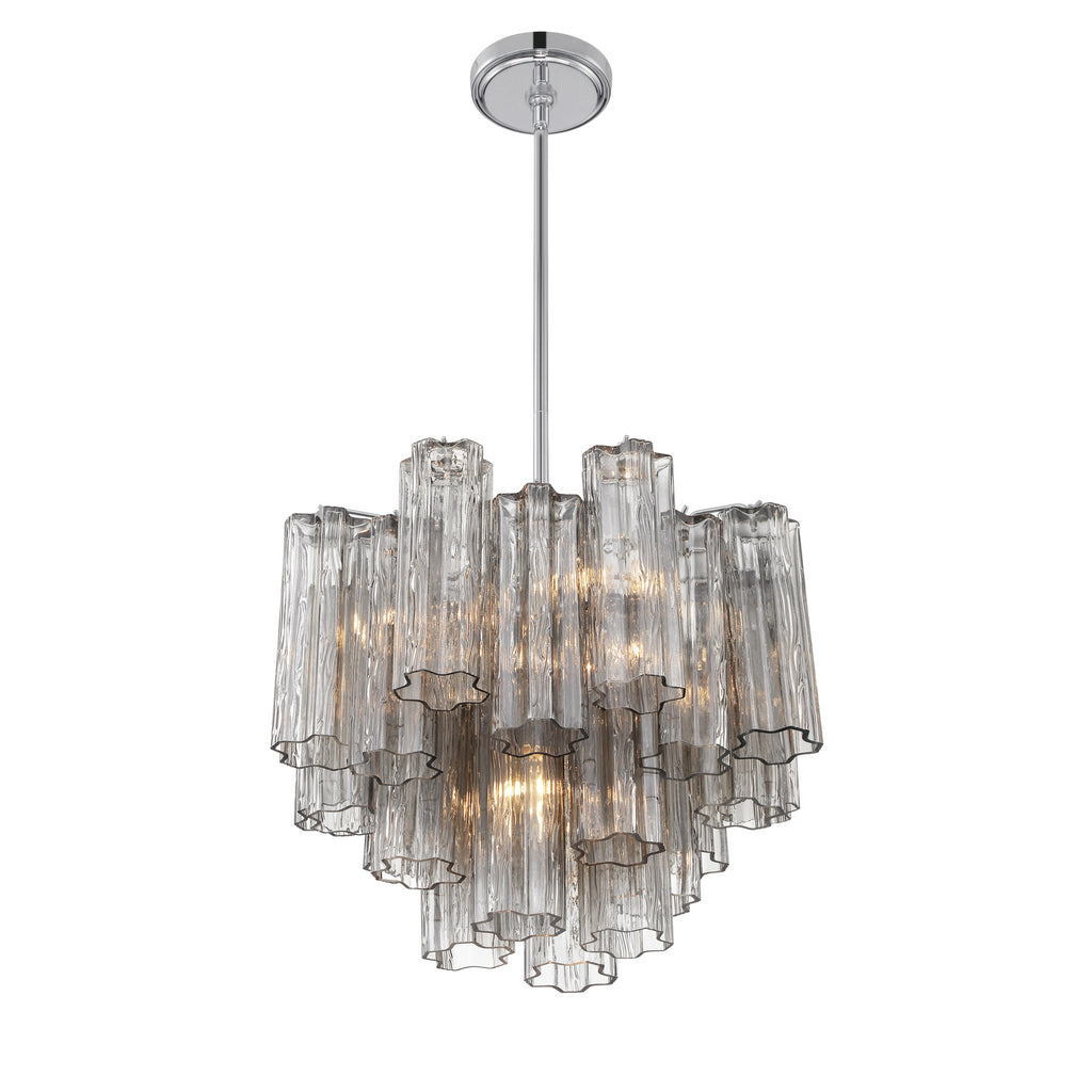 Crystorama Addis 17.75'' Chandelier in Polished Chrome - Additional View