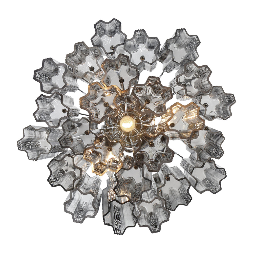 Crystorama Addis 17.75'' Semi Flush Mount in Polished Chrome - Additional View