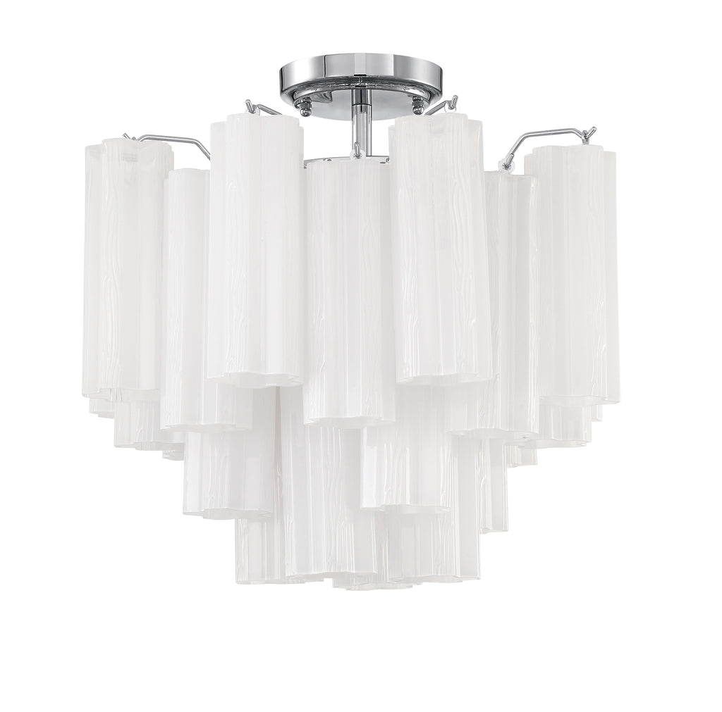 ADD-300-CH-WH_CEILING Addis 17.75'' Semi Flush Mount | Main Image