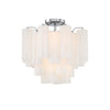 Crystorama Addis 17.75'' Semi Flush Mount in Polished Chrome - Additional View