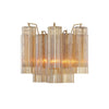 Crystorama Addis 14.5'' Sconce in Aged Brass - Front View