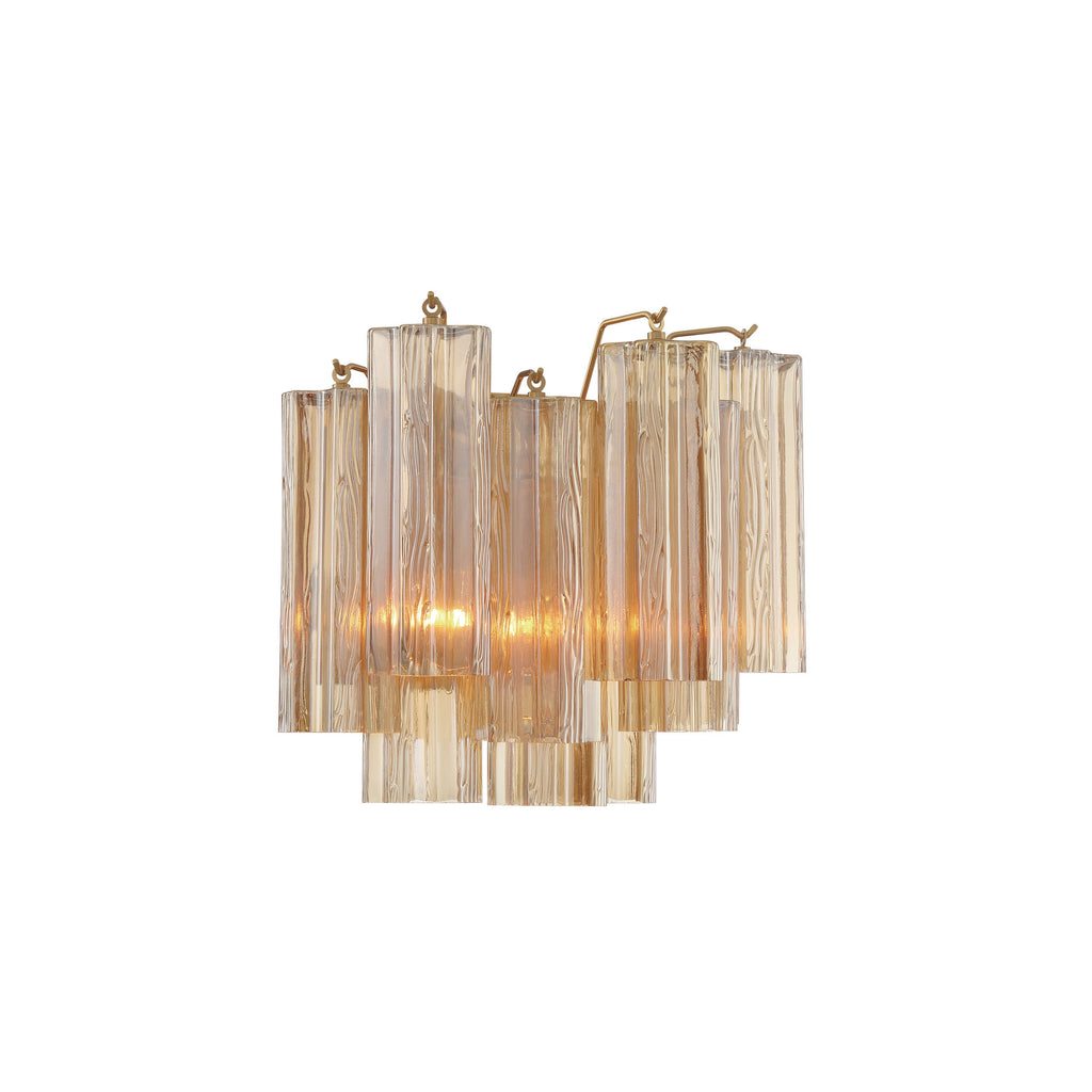 Crystorama Addis 14.5'' Sconce in Aged Brass - Additional View
