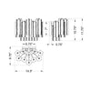 Crystorama Addis 14.5'' Sconce - Product Dimensions