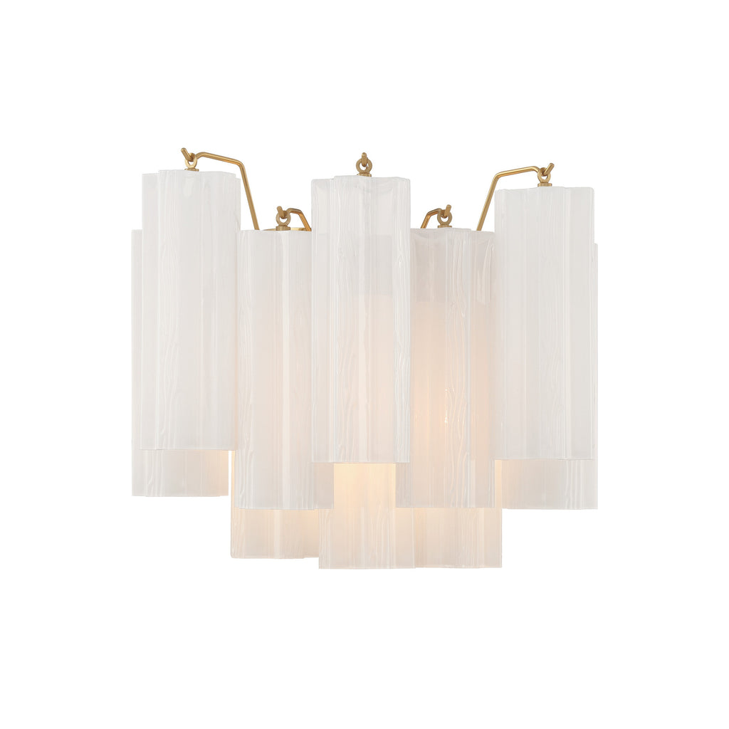 Crystorama Addis 14.5'' Sconce in Aged Brass - Additional View