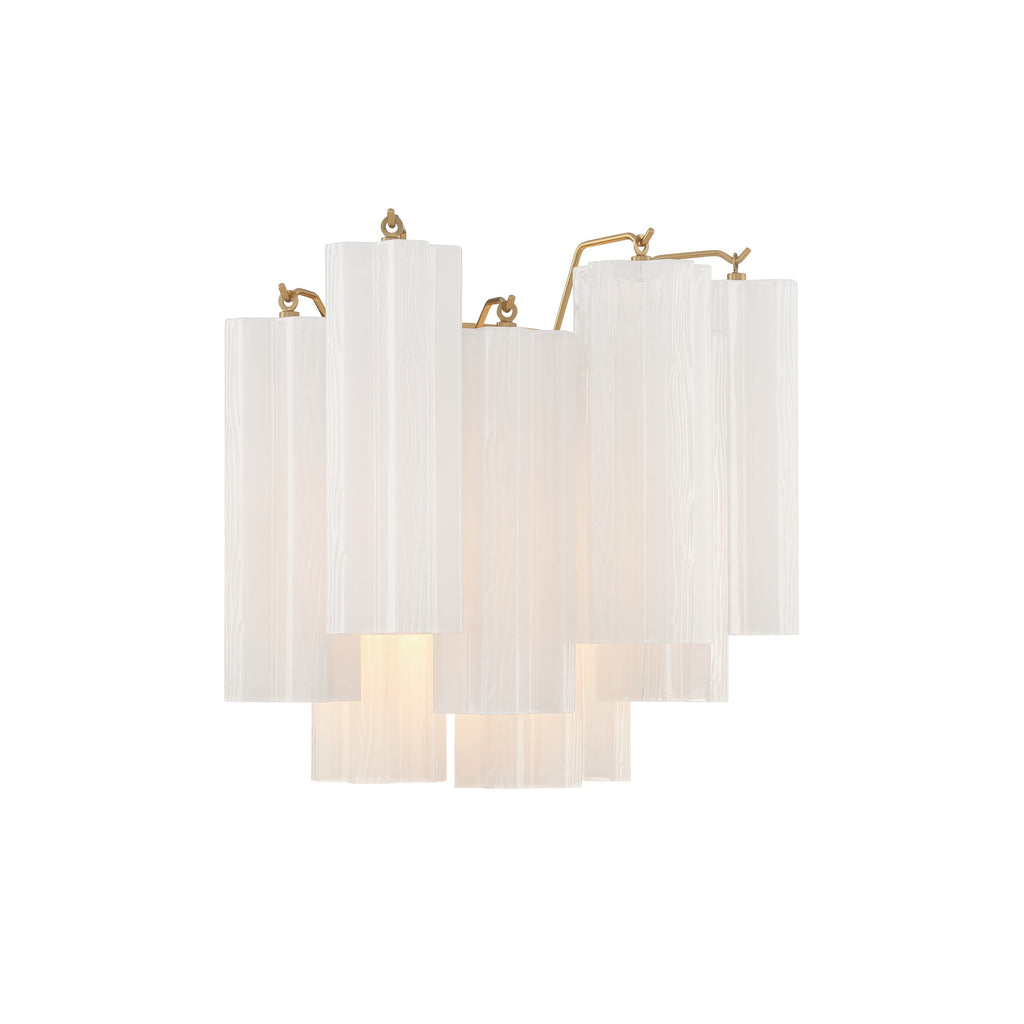 Crystorama Addis 14.5'' Sconce in Aged Brass - Additional View
