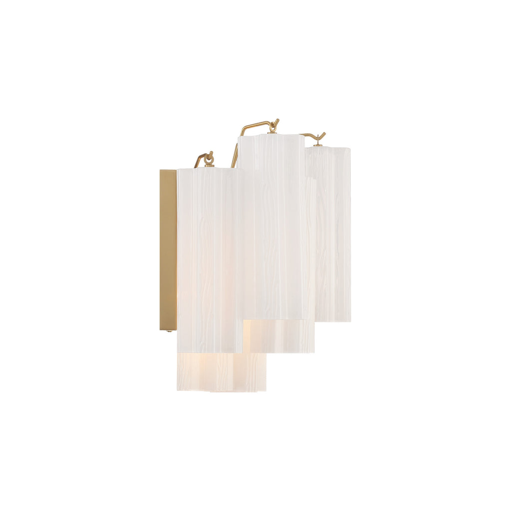 Crystorama Addis 14.5'' Sconce in Aged Brass - Additional View