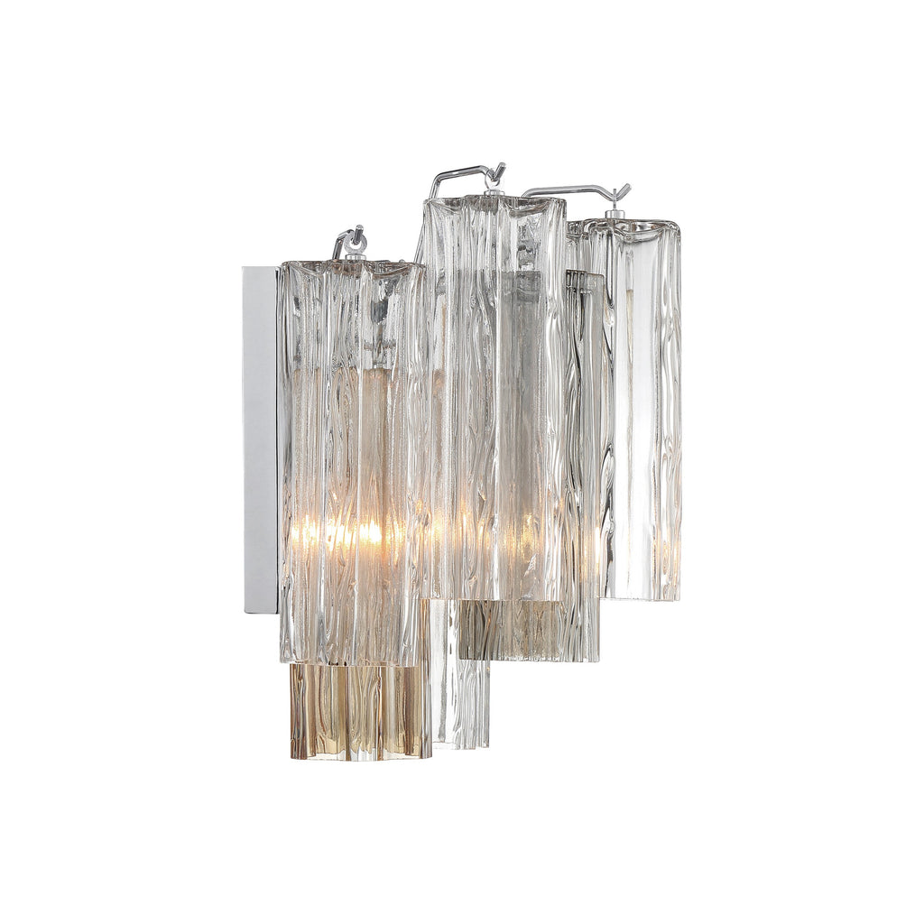 Crystorama Addis 14.5'' Sconce in Polished Chrome - Additional View