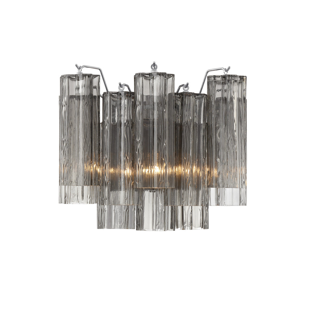 Crystorama Addis 14.5'' Sconce in Polished Chrome - Additional View