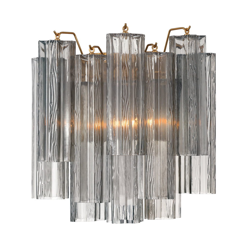 ADD-303-AG-SM Addis 2 Light Sconce | Main Image