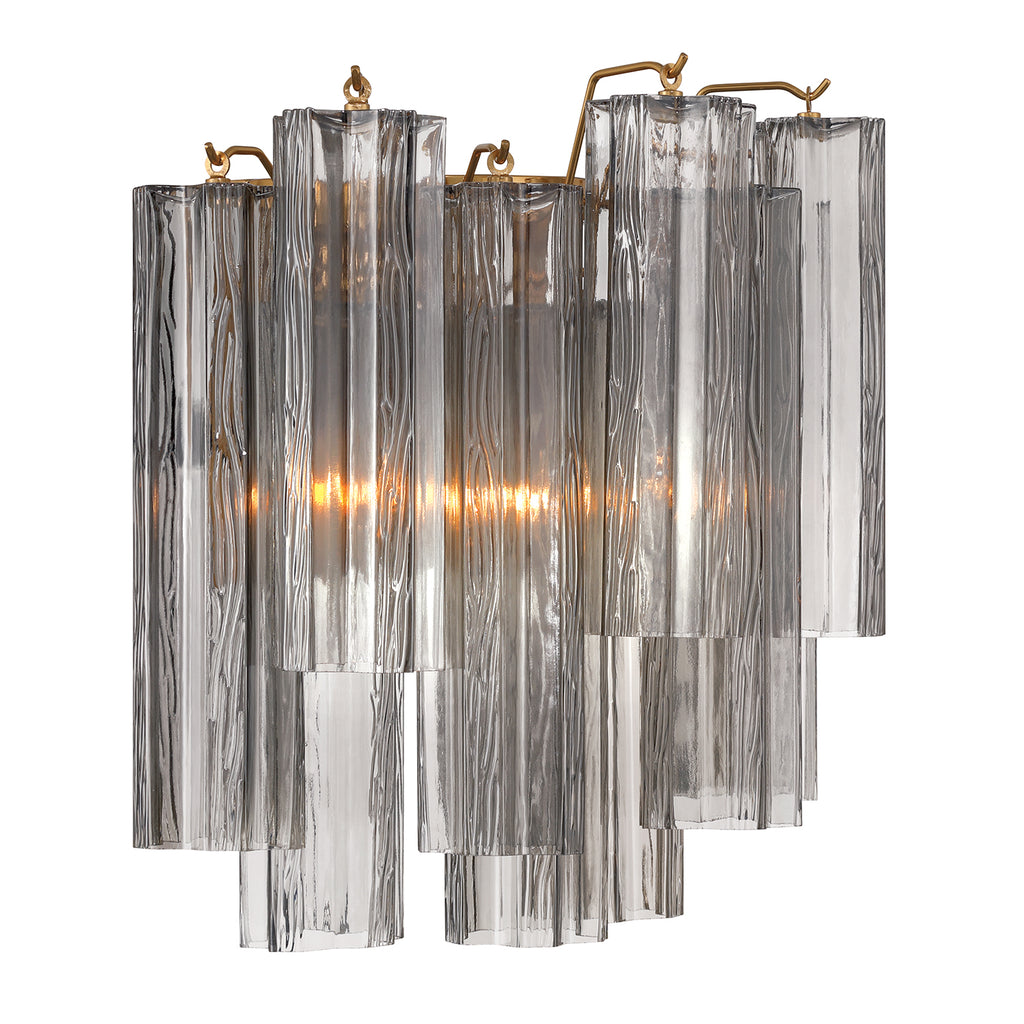 ADD-303-AG-SM Addis 2 Light Sconce | Alternate Image